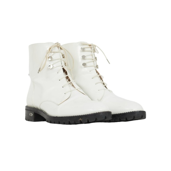 Dior white Rebelle boots - Picture 4 of 8